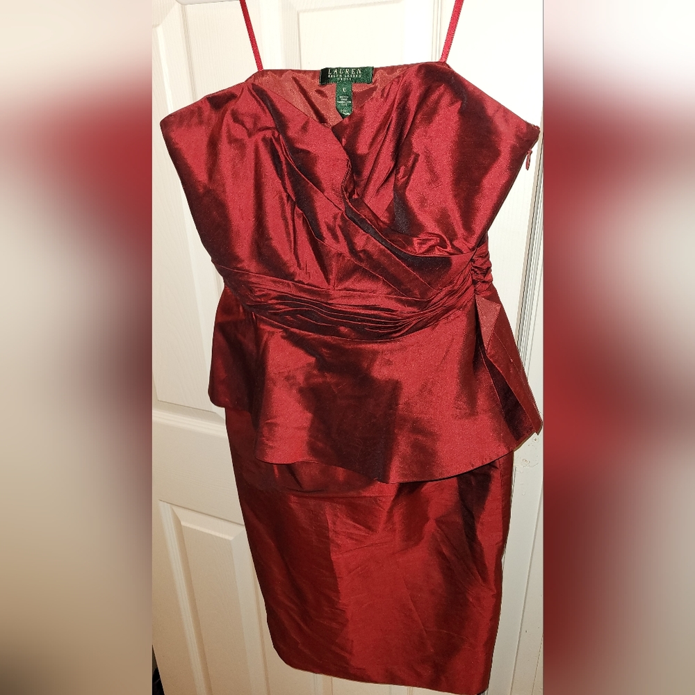 Lauren Ralph Lauren Dress Iridescent Metallic Cocktail Dress